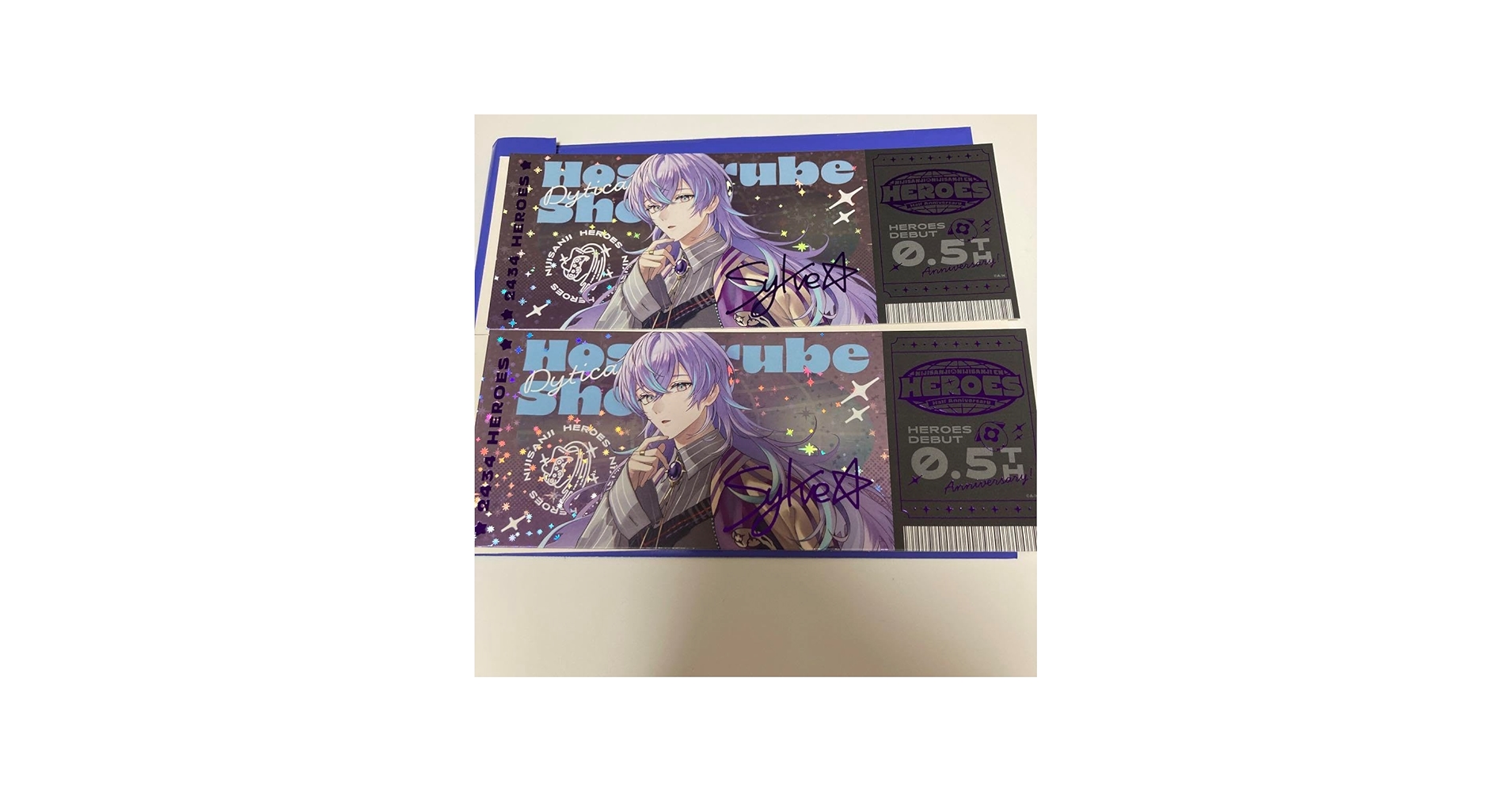 Amazon.co.jp: にじさん 星導ショウ ホログラム風チケットカード