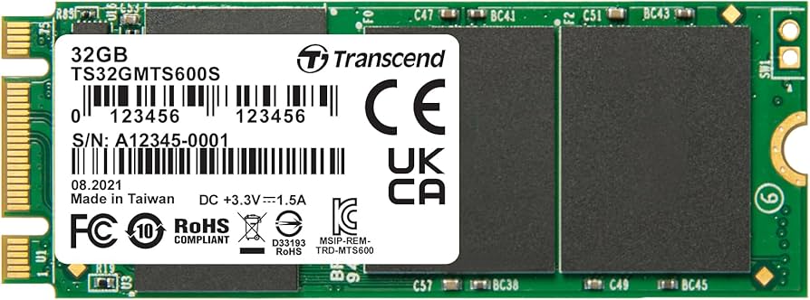 Amazon.com: Transcend 32 GB SATA III 6Gb/s MTS600 60 mm M.2 SSD