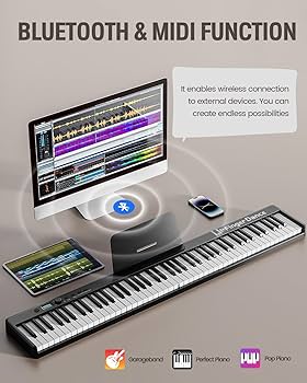 Amazon.com: Finger Dance Folding Piano Keyboard 88 Keys, Portable