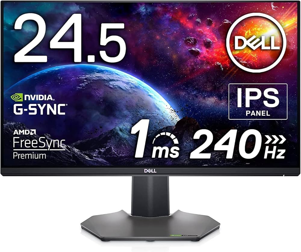 Amazon.co.jp: Dell 240Hz Gaming Monitor 24.5 Inch Full HD Monitor