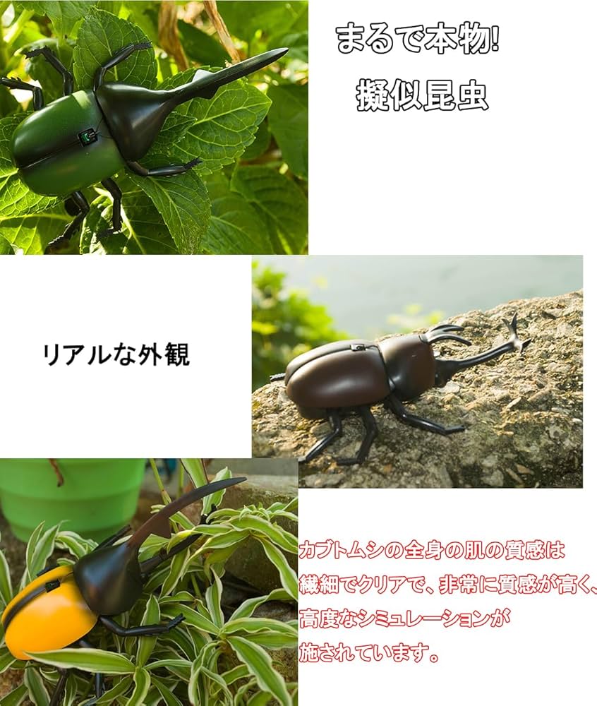 Amazon | 【まるで本物!リアルに動く!】 昆虫 ラジコン クワガタ 擬似