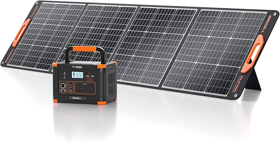 Amazon.com : GRECELL 1000W Solar Generator with 200W Portable