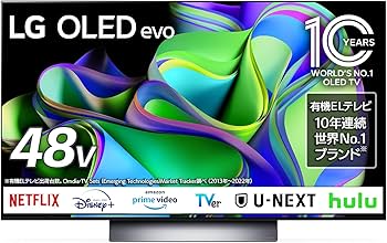 Amazon.co.jp: LG 有機ELテレビ OLED48C3PJA 48V型 4Kチューナー内蔵