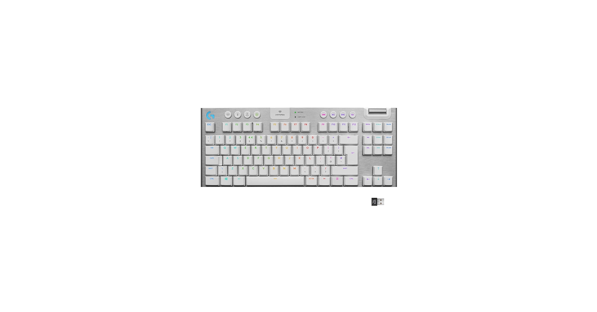 Amazon.com: Logitech G915 TKL White Tactile Tenkeyless Lightspeed