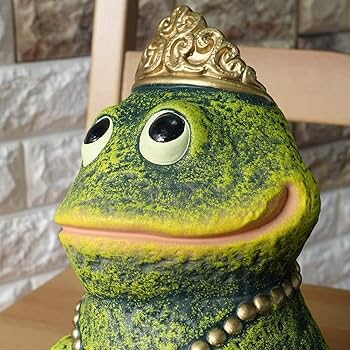 Amazon.co.jp: ポルトガル製 緑 かえる Mサイズ ペア カエルのお姫様と