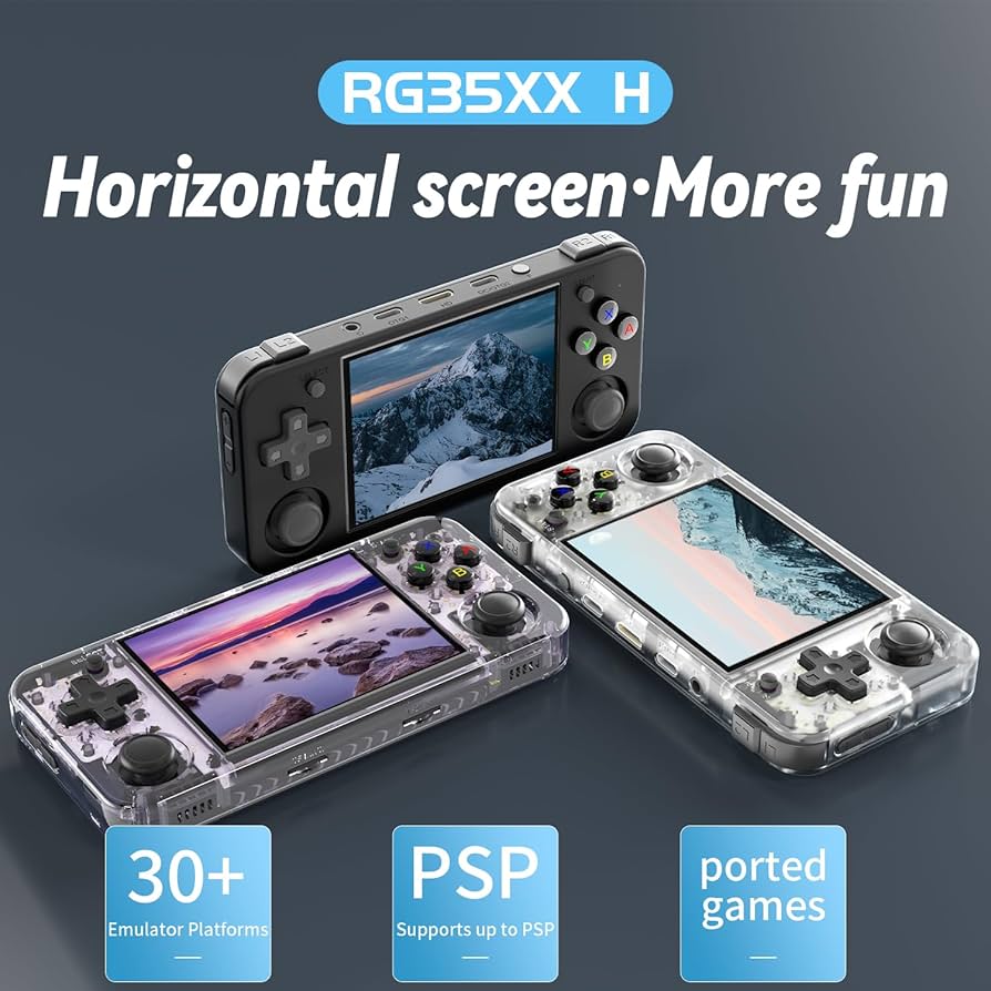RG35XX H Retro Handheld Game Console , 3.5 Inch IPS Screen Linux