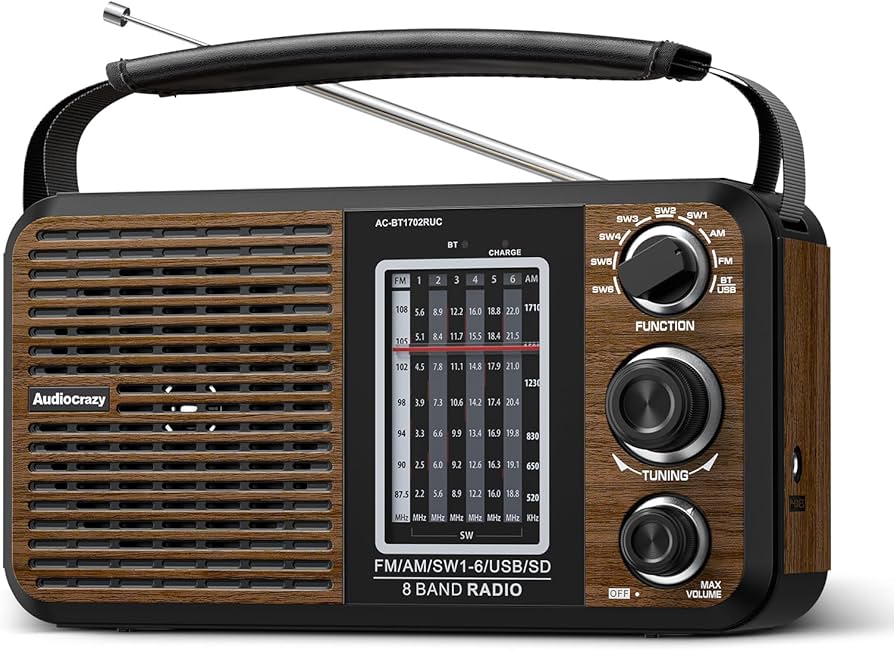 Amazon.com: Audiocrazy AM FM Portable Shortwave Radio with