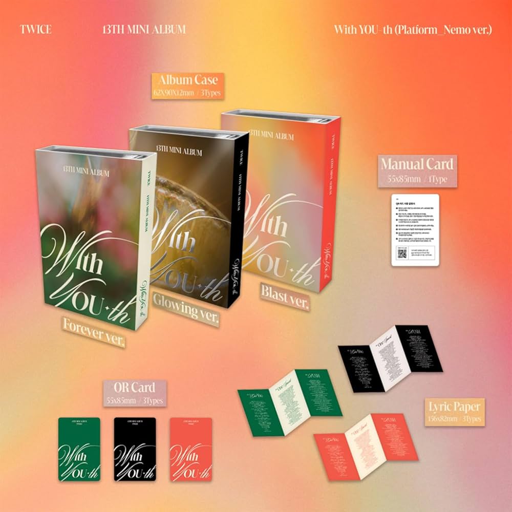 Amazon.co.jp: TWICE - 13thミニアルバム [With YOU-th] (ネモVer