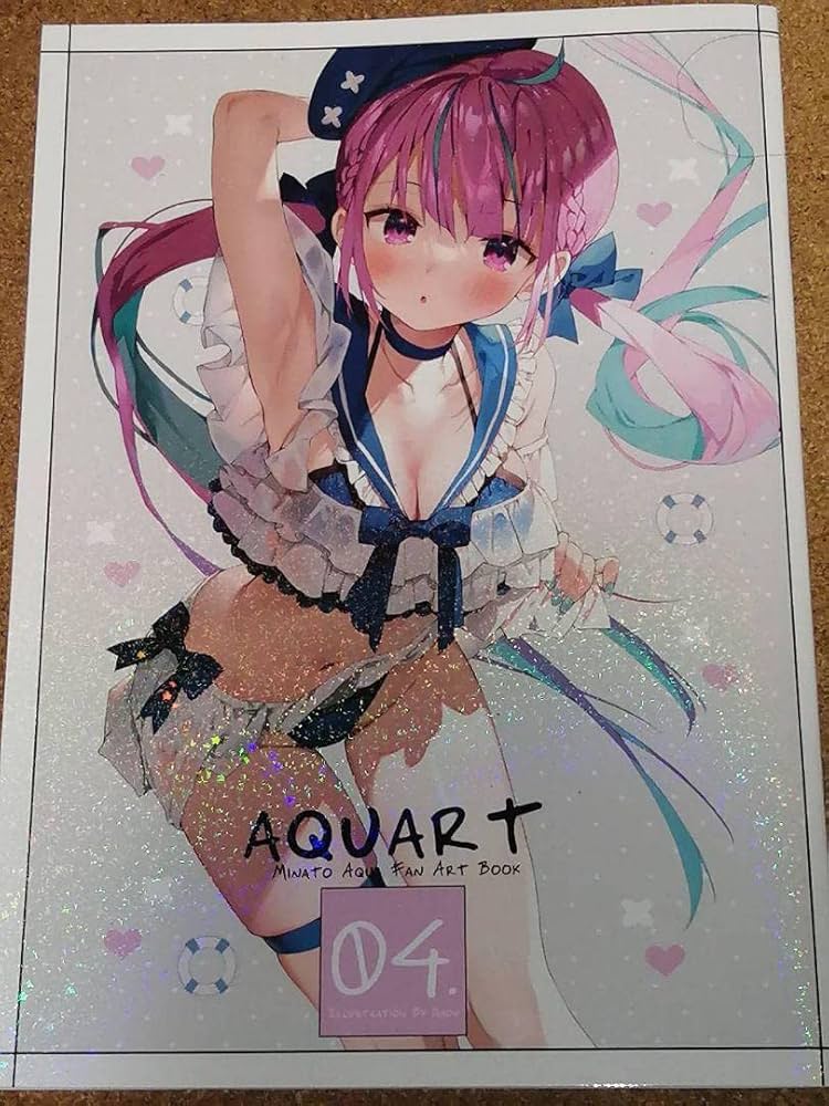 Amazon.co.jp: ホロライブ 湊あくあ まかろん大帝 がおう イラスト集 : 本