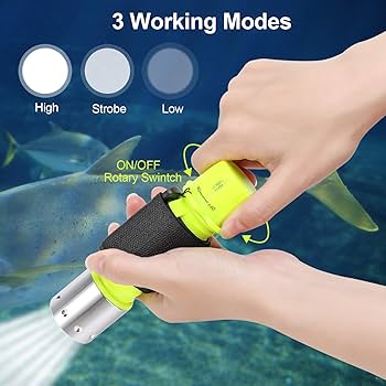 Amazon.com : Oumers Diving Flashlight, Super Bright LED Diving