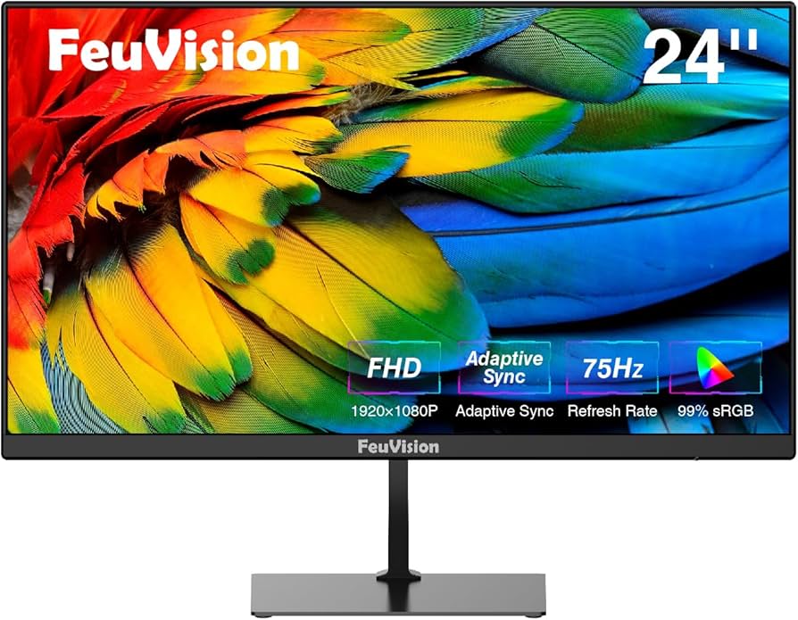 Amazon.com: FeuVision 24 inch Monitor 1080p Full HD, Gaming