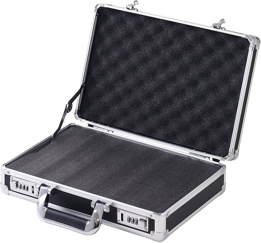 日本製本革】MESSE マルエム アタッシュケース 黒 ダイヤルロック 自立