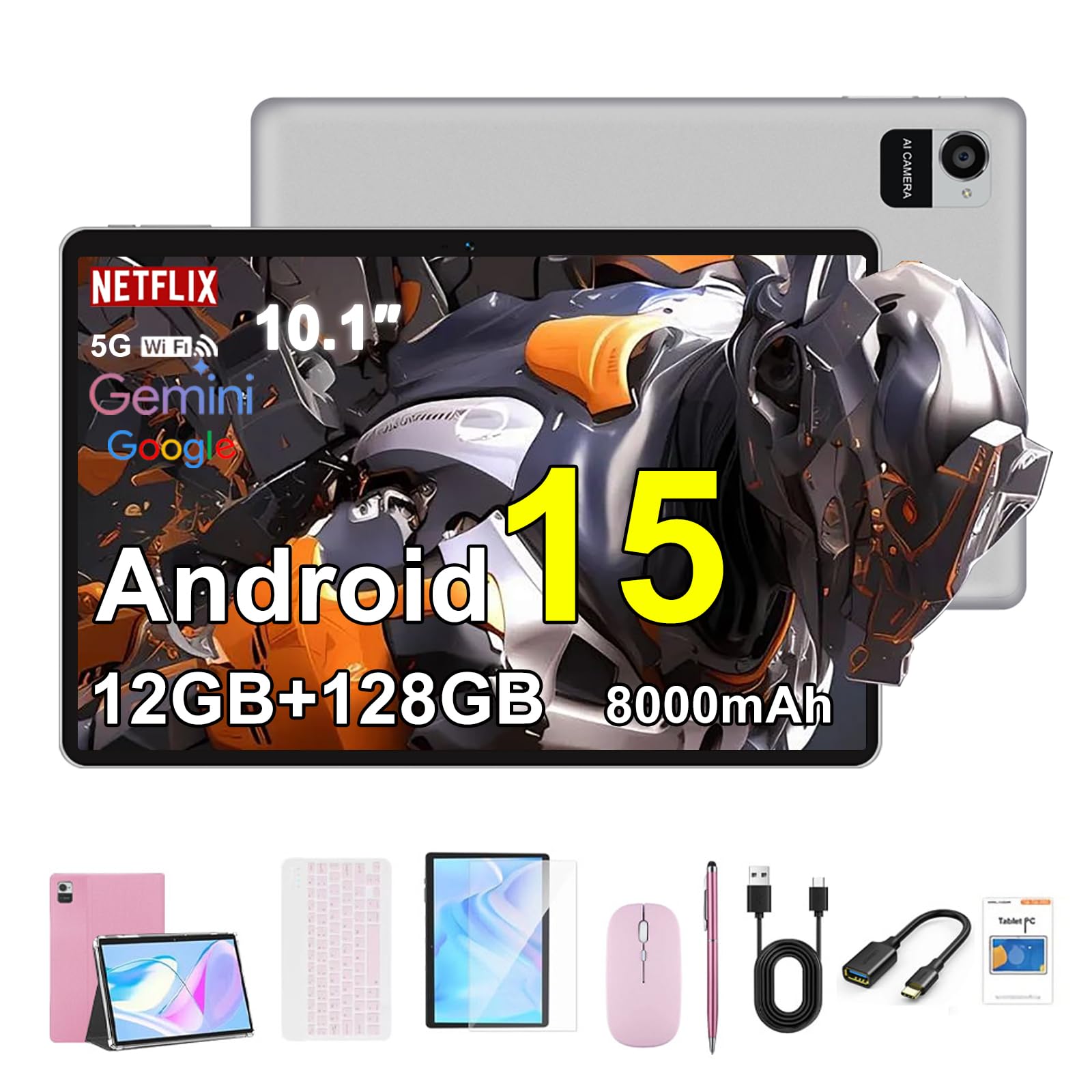 Amazon.com : Crelander 10.1 Inch Android 15 Tablet, 12GB+128GB