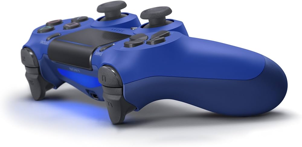 Amazon | ワイヤレスコントローラー (DUALSHOCK 4) ウェイブ・ブルー