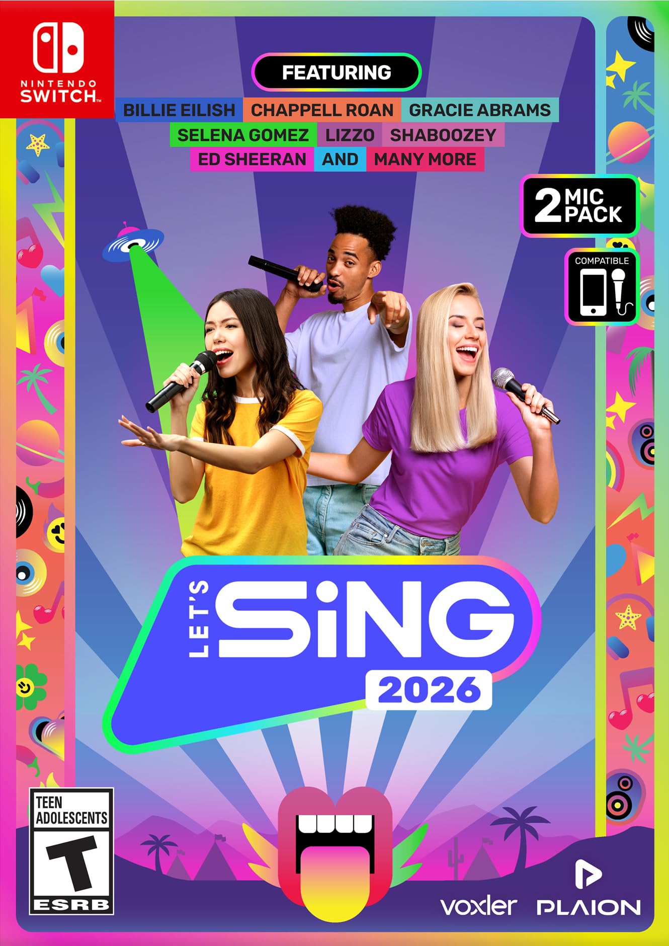 Amazon.com: Let's Sing 2026 + 2 Mics - Nintendo Switch : Plaion
