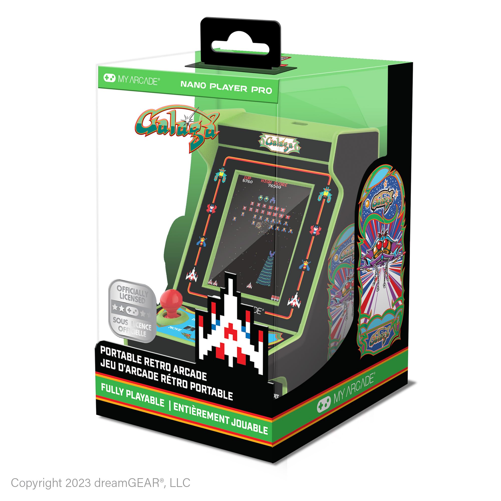 Amazon.com: My Arcade Galaga Nano Player - 2 Games in 1, Retro