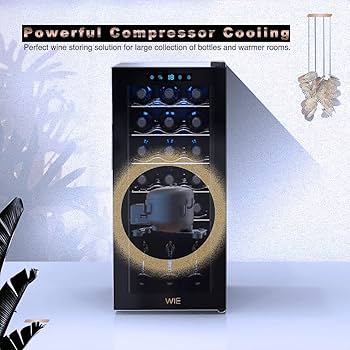 Amazon.co.jp: WIE ワインセラー 18本収納 省エネ エコ 振動抑制 恒温