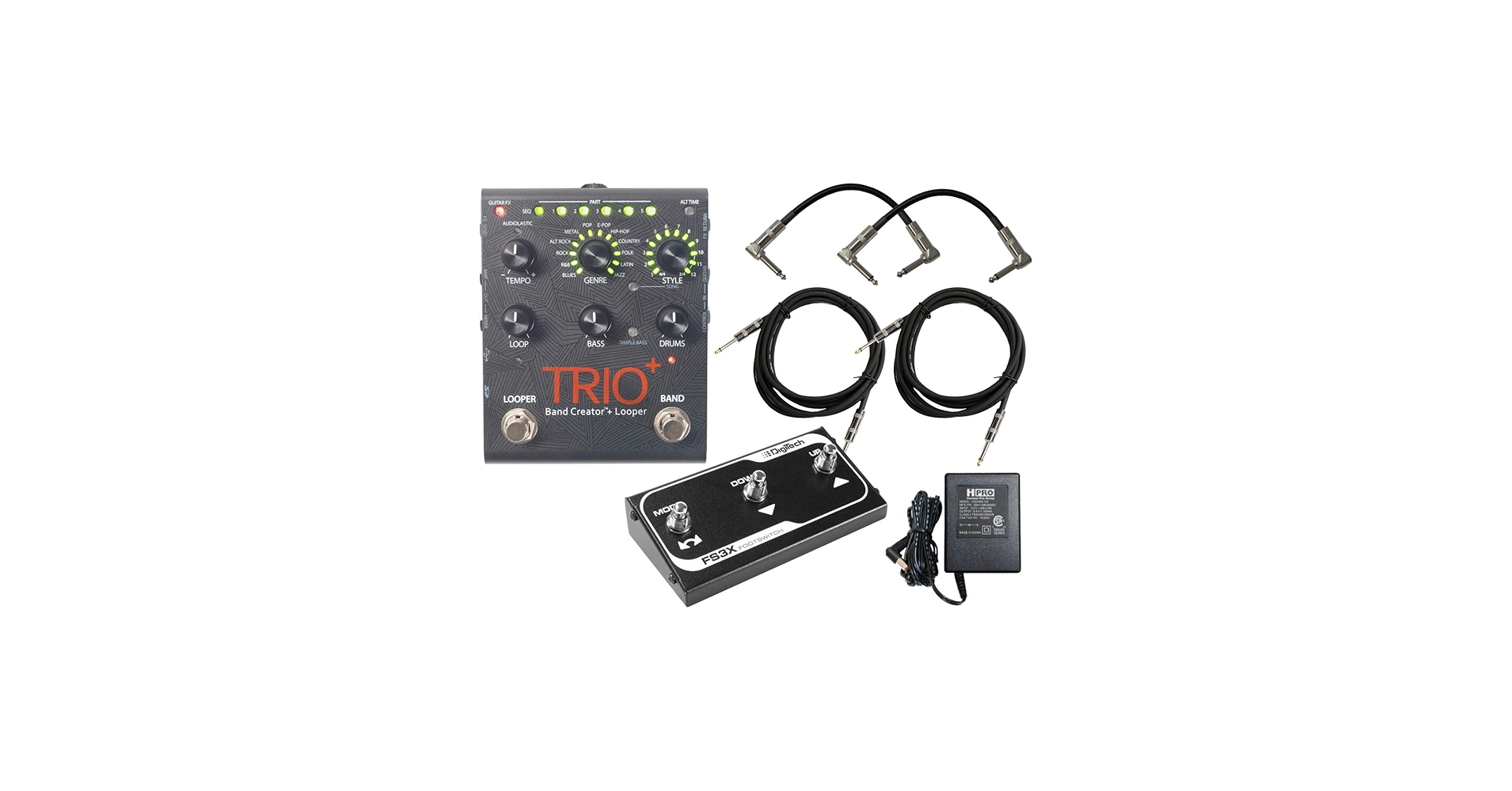 Amazon.com: DigiTech Trio+ Band Creator + Looper w/ FS3X