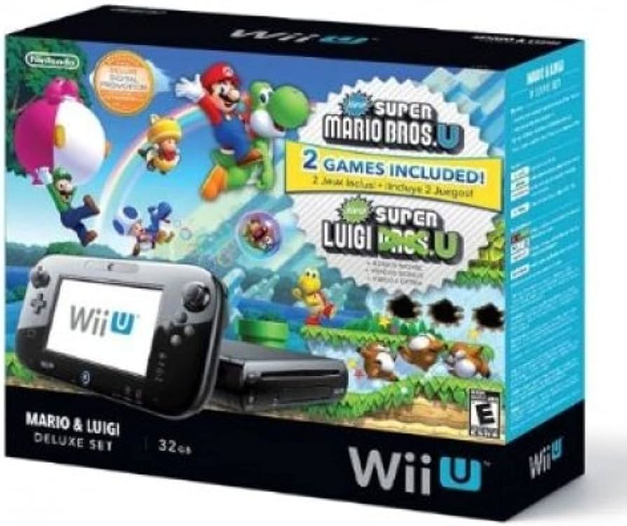 Amazon.com: NINTENDO WUPSKAFP / Wii U Console Black Deluxe : Video