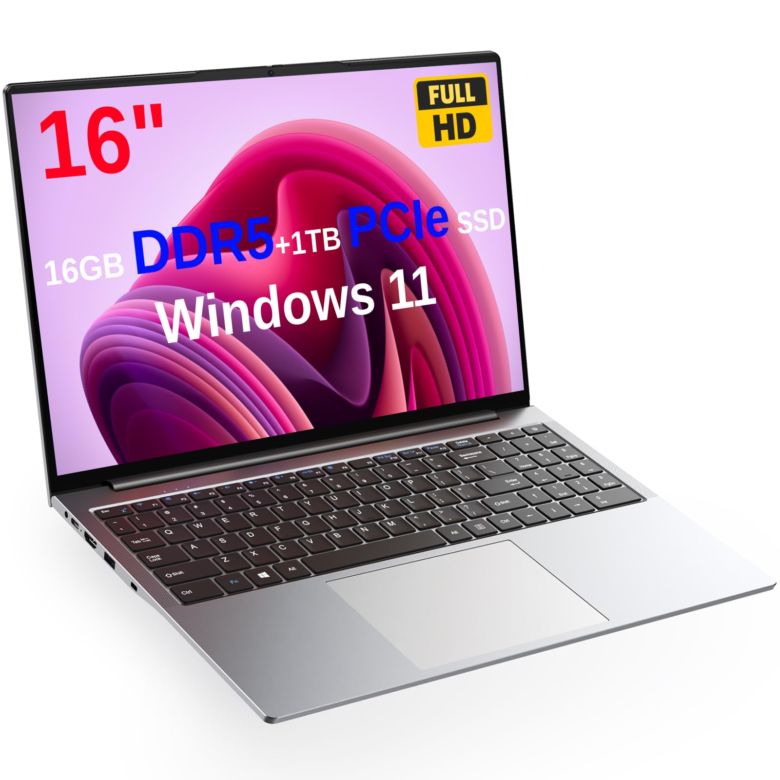 Amazon.com: Zuleisy Laptop 16 inch Windows 11 Pro, Alder Lake 12th