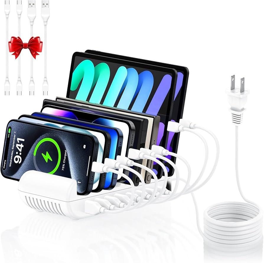 Amazon.co.jp: ChrisPow 65W USB充電ステーション 8ポート 【Type-c *4