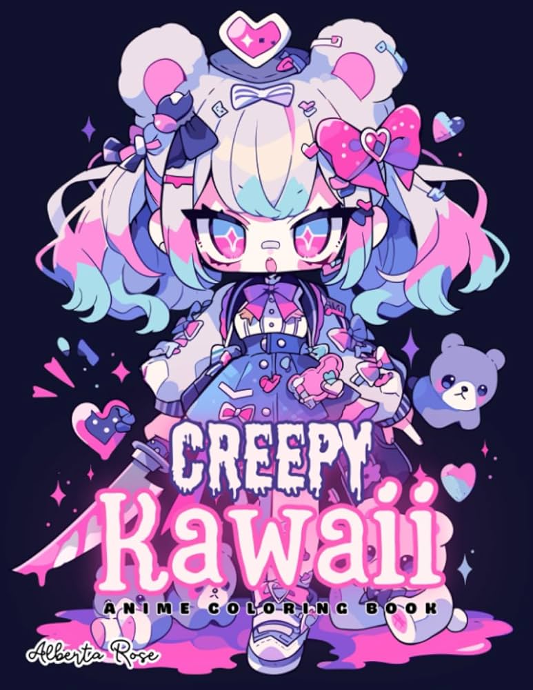 Creepy Kawaii Horror Chibi Coloring Book: Spooky Cute & Pastel
