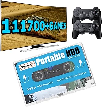 Amazon.co.jp: Kinhank 500G HDD 外付けハードドライブ Batocera 33