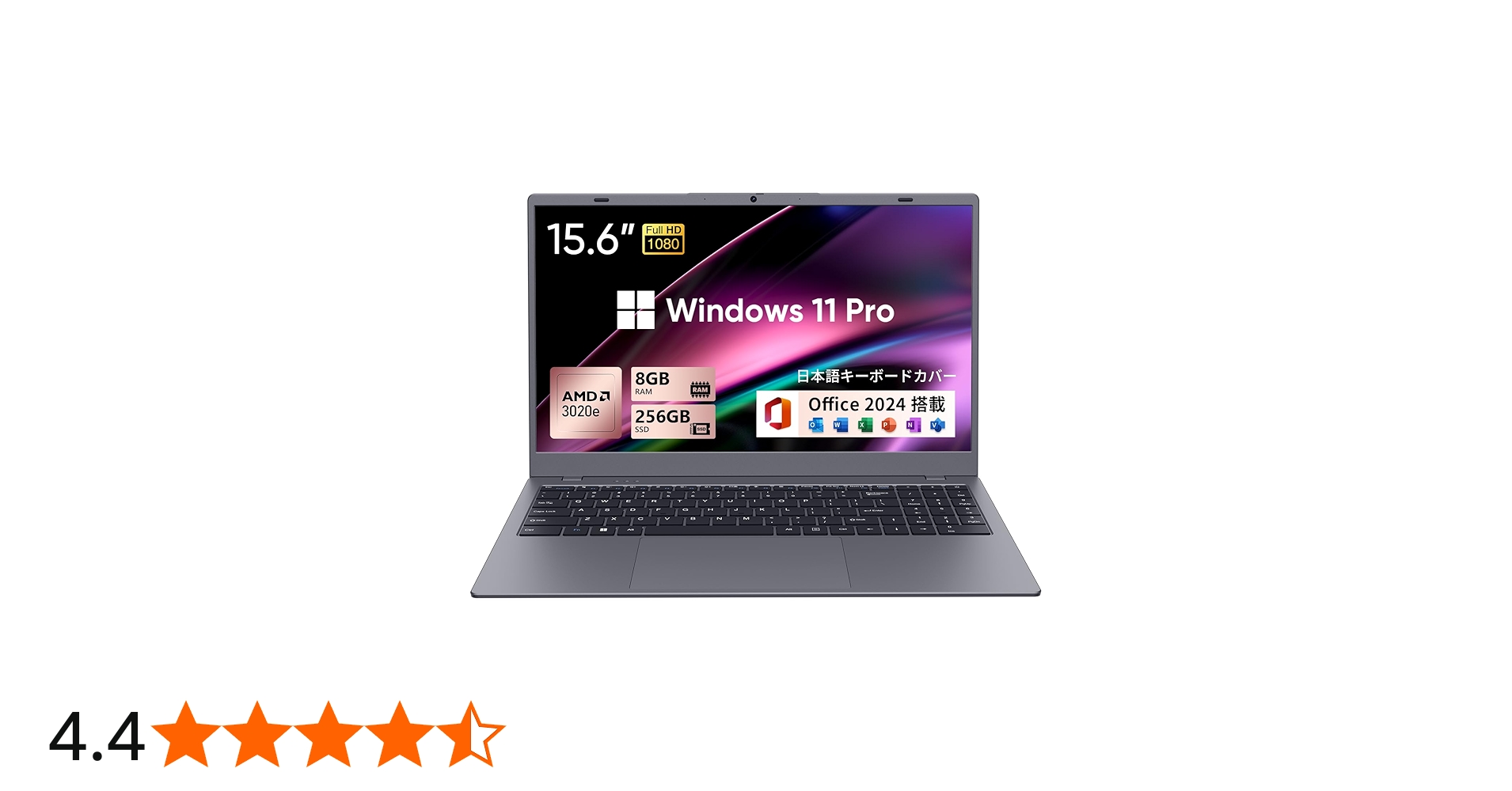 Amazon.co.jp: UOWAMOUノートパソコン Office 2024搭載 15.6インチ