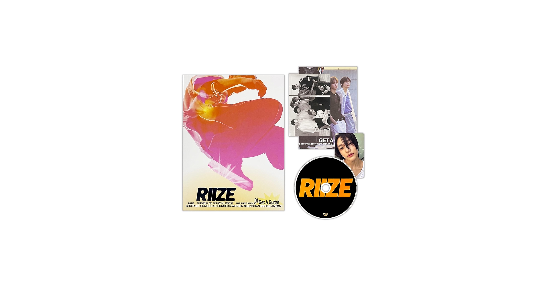 RIIZE - RIIZE - 1st Single Album [Get A Guitar] (RISE Ver.) CD-R +