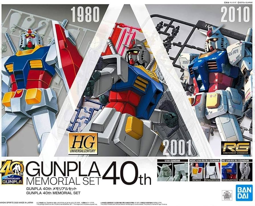 Amazon | イベント限定 GUNPLA 40th メモリアルセット 機動戦士