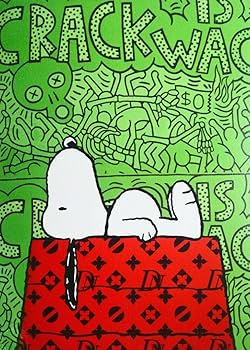 Amazon.co.jp: Death Nyc スヌーピー キース ヘリング アートポスター