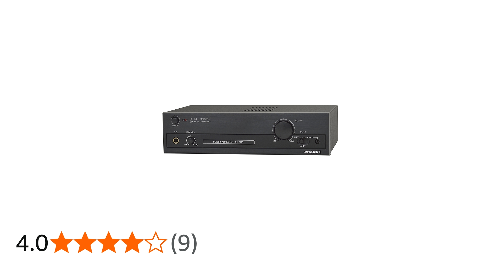 Amazon | MASSIVE マッシブ モノラルアンプ(ロー・インピーダンス/ハイ