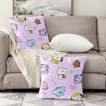 Amazon.co.jp: bts 防弾少年団 クッションカバー bt21 枕カバー