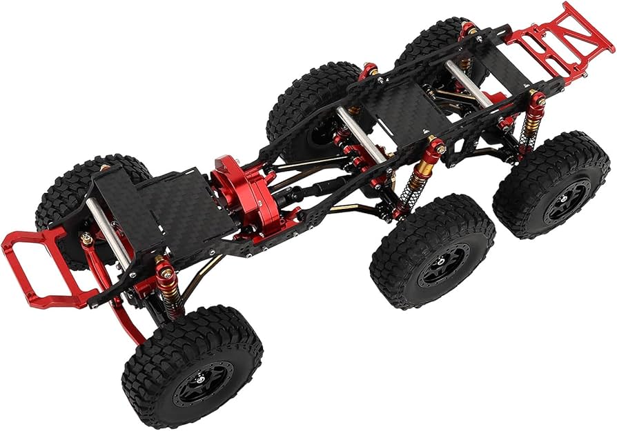 Amazon.com: RZXYLRC SCX24 6×6 Carbon Fiber LCG Chassis Car Frame