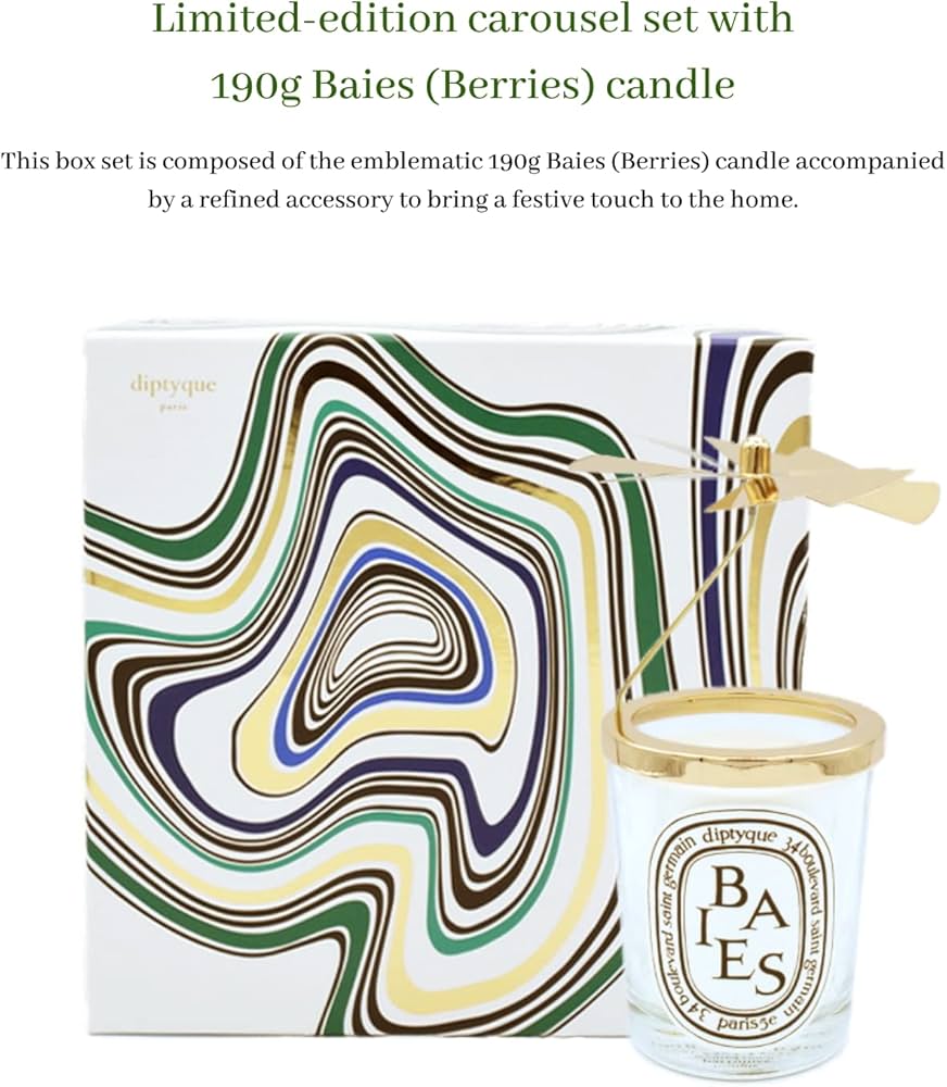 Amazon.co.jp: Diptyque 香り付きキャンドルベイ(ベリー) 6.5オンス