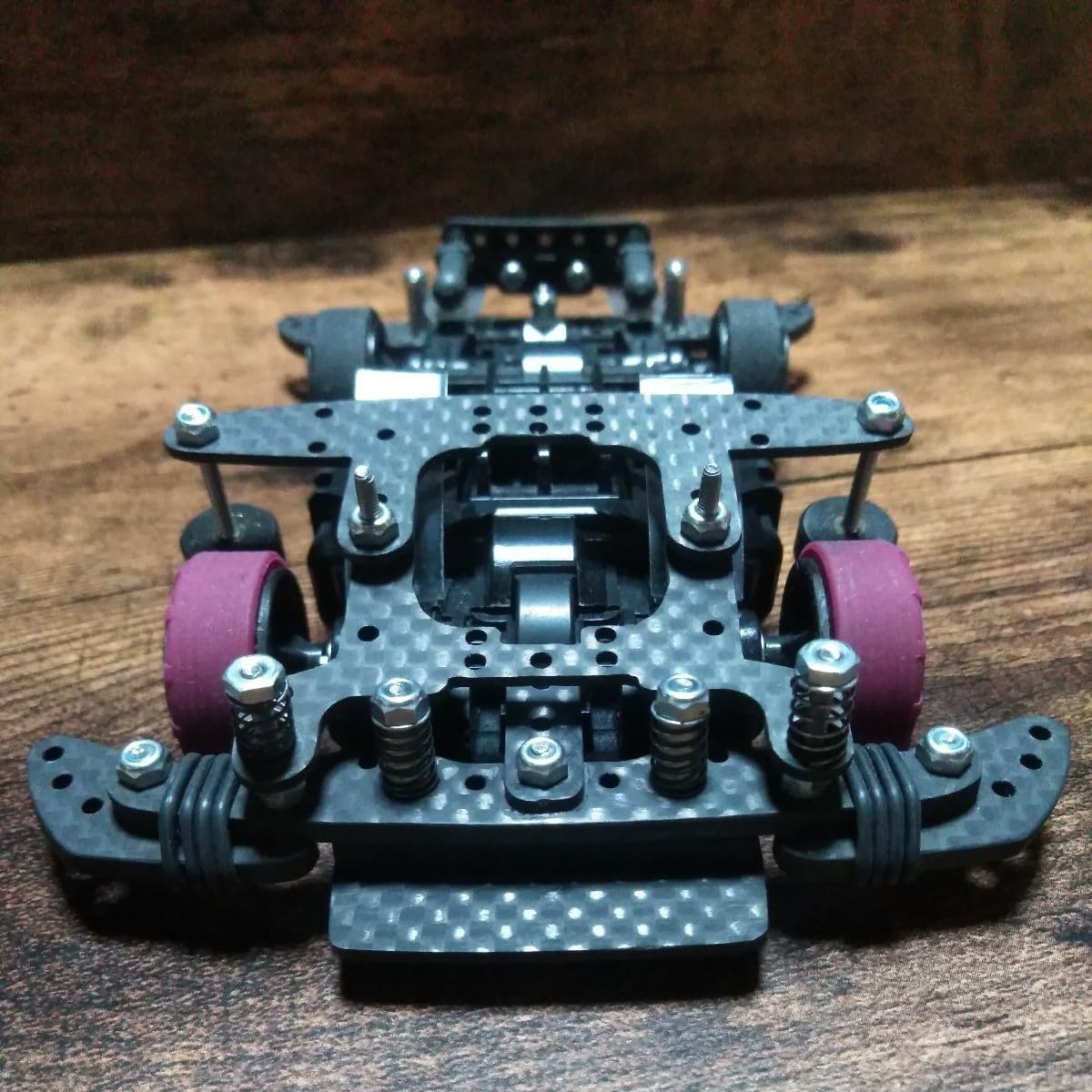 ミニ四駆 MSフレキ サンダーショット スモーク ATバンパー ペラタイヤ