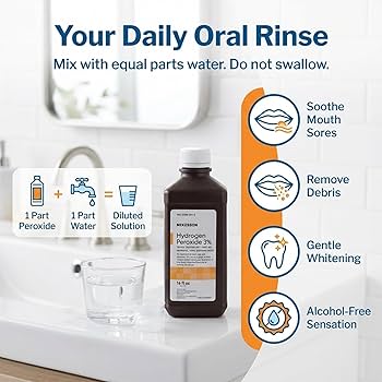 Amazon.com : McKesson Hydrogen Peroxide 3%, 16 oz [Pack of 1