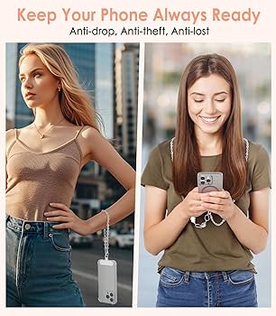 Amazon.com: MoKo Phone Chain Crossbody, Metal Cell Phone Lanyard