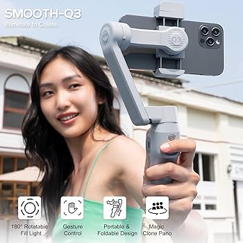 Amazon.com: Zhiyun Smooth Q3 Combo, 3-Axis Phone Gimbal with Fill