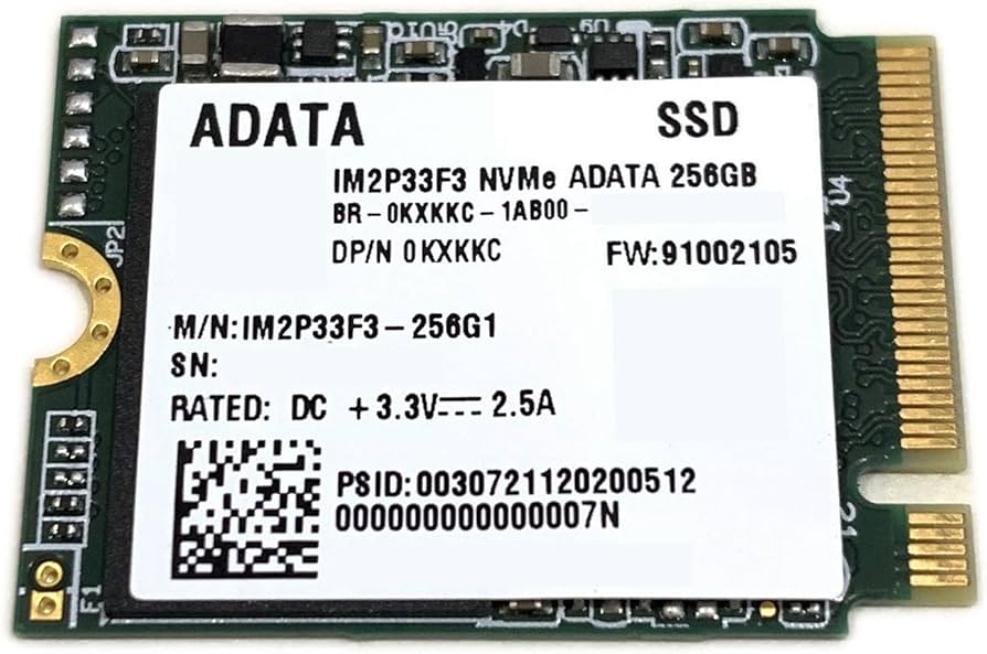 Amazon.com: ADATA 256GB M.2 2230 SSD NVMe PCIe Gen3 x4 IM2P33F3