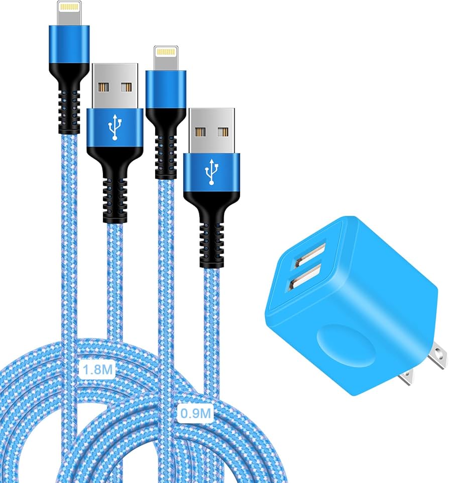 Amazon | iPhone 充電器 USB 充電器 2ポート ライトニングケーブル 2本