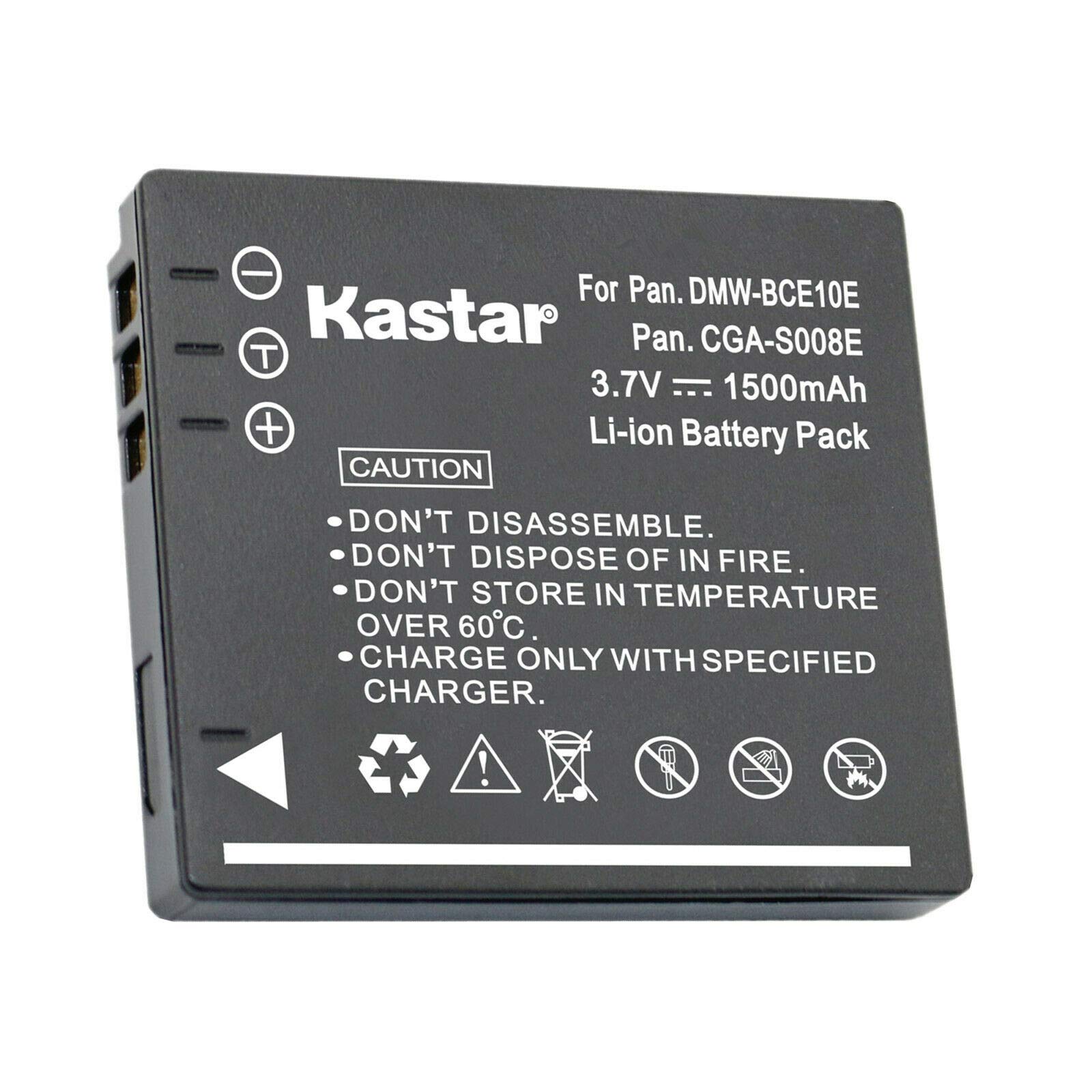 Amazon.com : Kastar 1-Pack DMW-BCE10 / CGA-S008 Battery