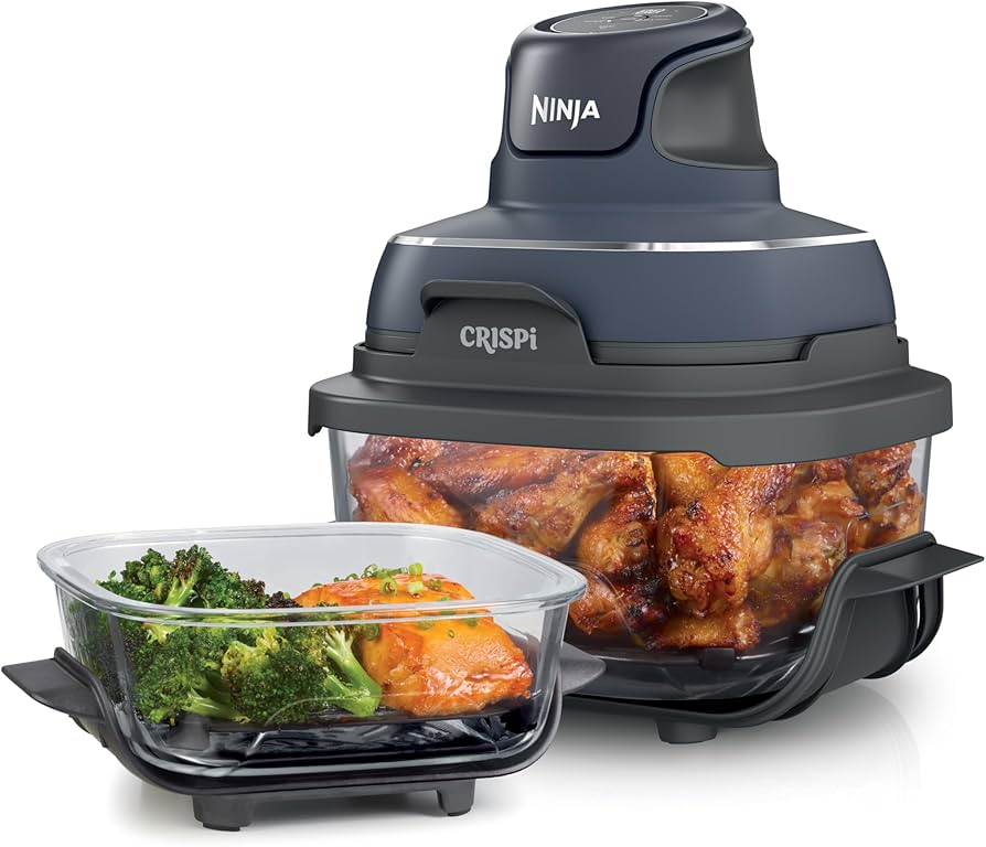 Amazon.com: Ninja Crispi 4-in-1 Glass Air Fryer | 450°F | Non