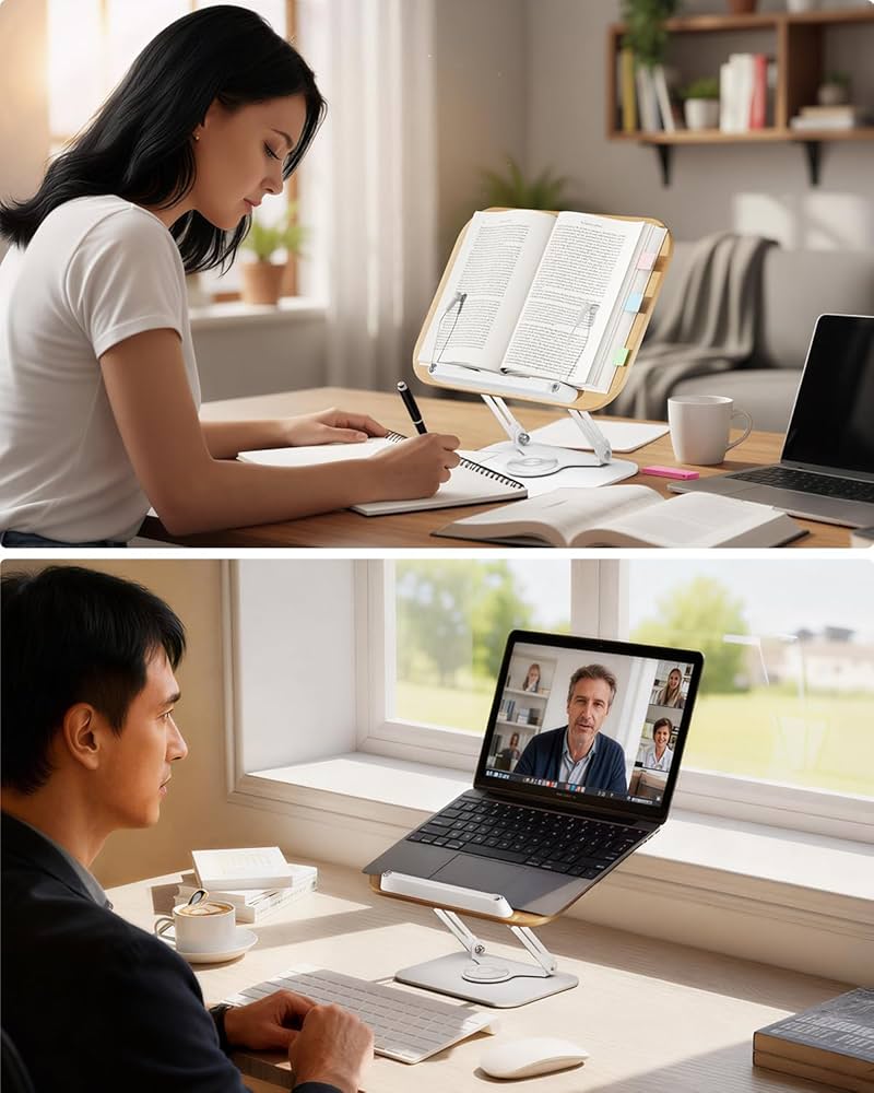 Amazon | viozon ブックスタンド 書見台 読書台 360度回転式台座 無