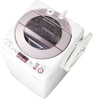 Amazon.co.jp: シャープ 全自動洗濯機 穴なし槽 8Kgタイプ ピンク ES
