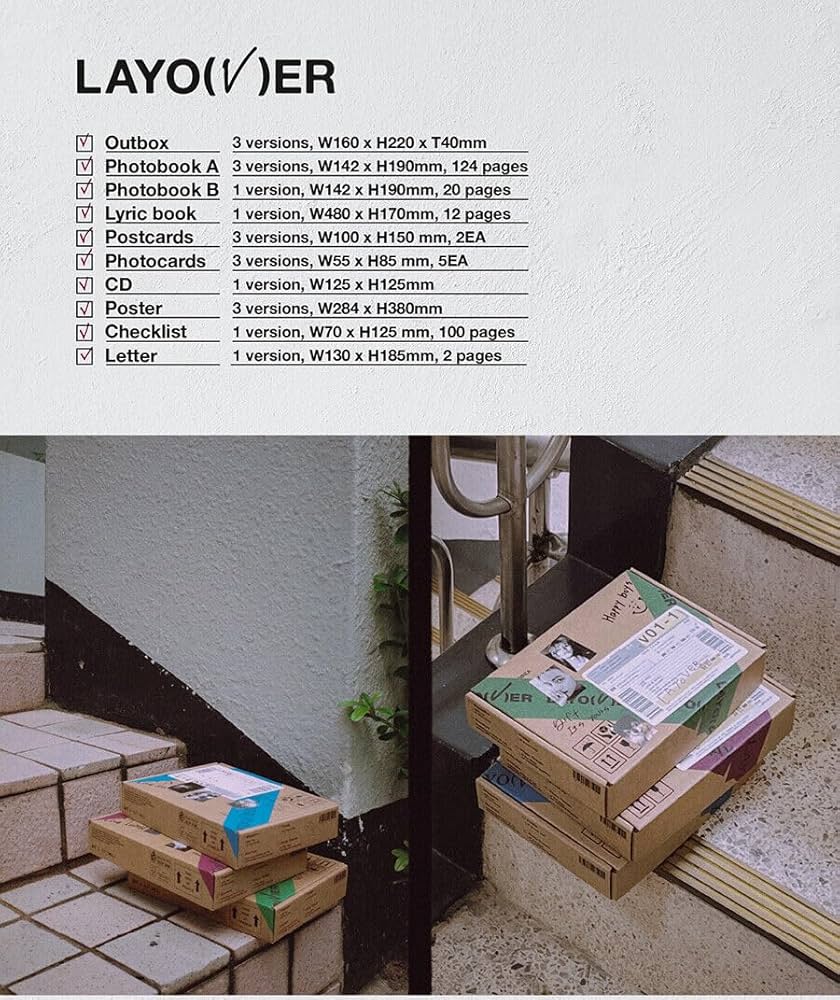 BTS, V, KIM TAEHYUNG, KIM TAE HYUNG - BTS V [LAYOVER] Album ( VER