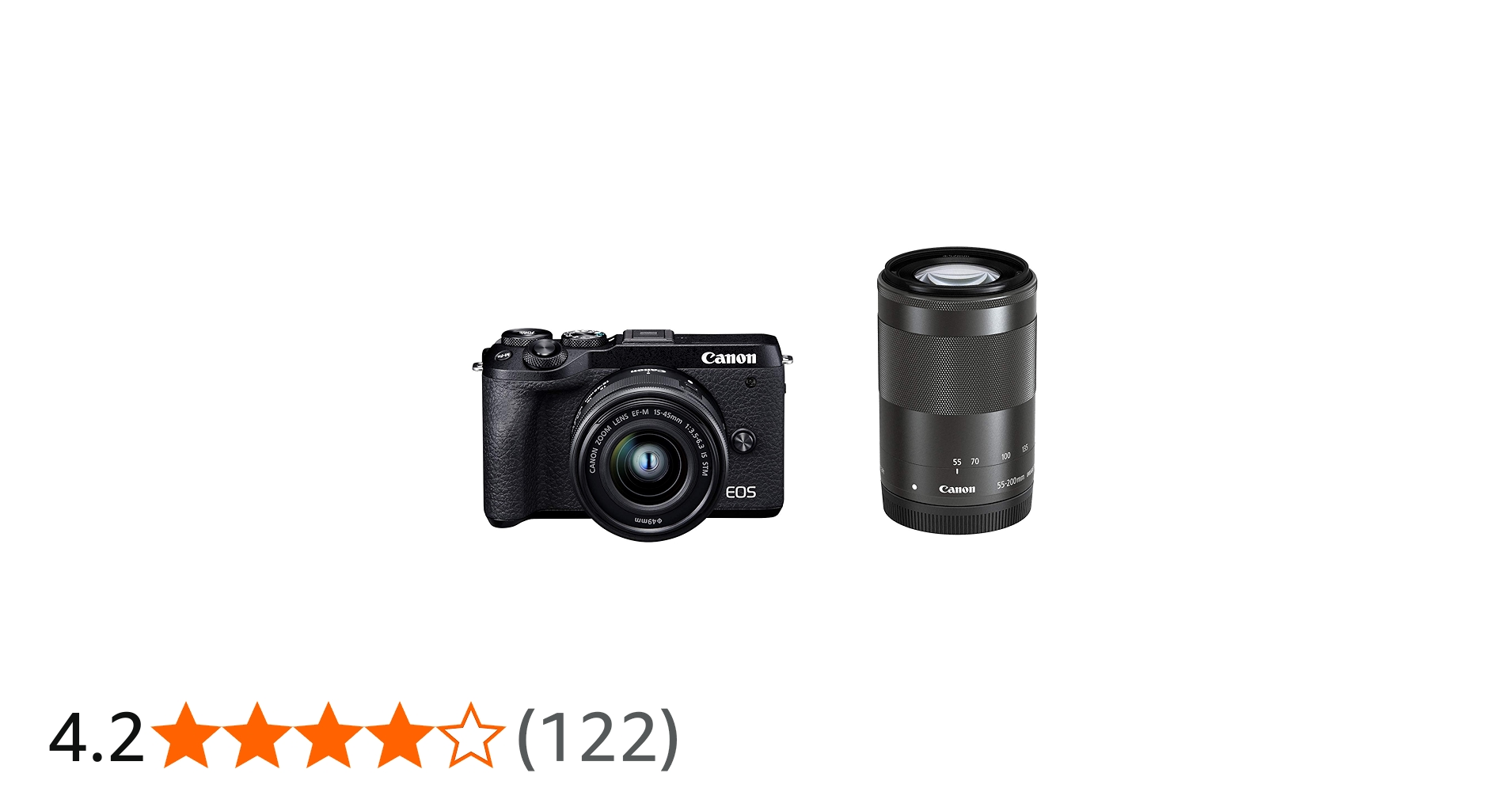 Amazon.co.jp: Canon EOS M6 Mark II Mirrorless SLR Camera Double