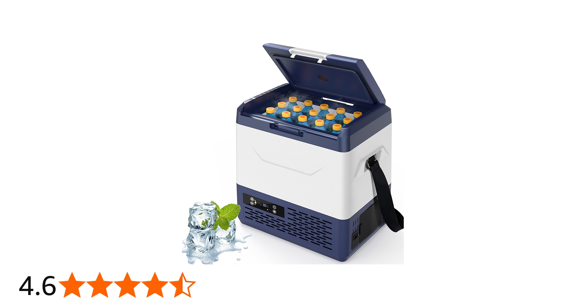 Amazon.co.jp: Anlaby 車載冷蔵庫 15L -20℃～20℃ 急速冷凍 ポータブル