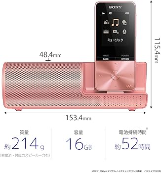 Amazon.co.jp: ソニー ウォークマン Sシリーズ 16GB NW-S315K : MP3