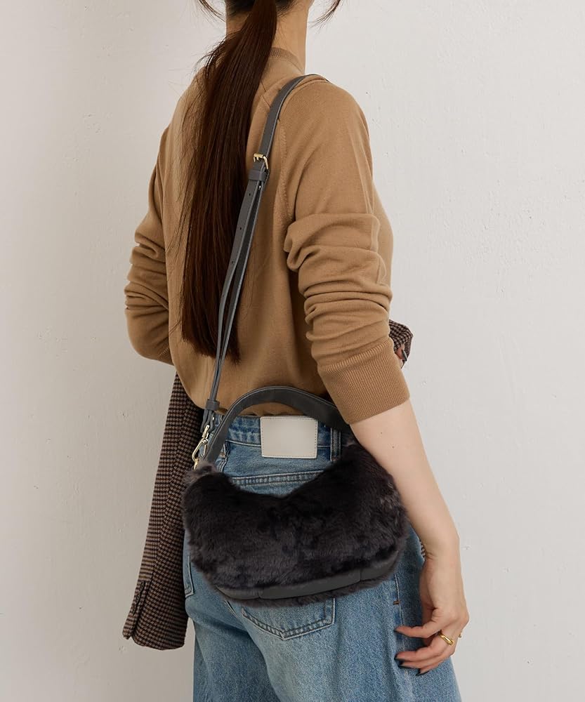 Amazon | [ラシット] モノグラムファー 2wayミニショルダーバッグ (CE